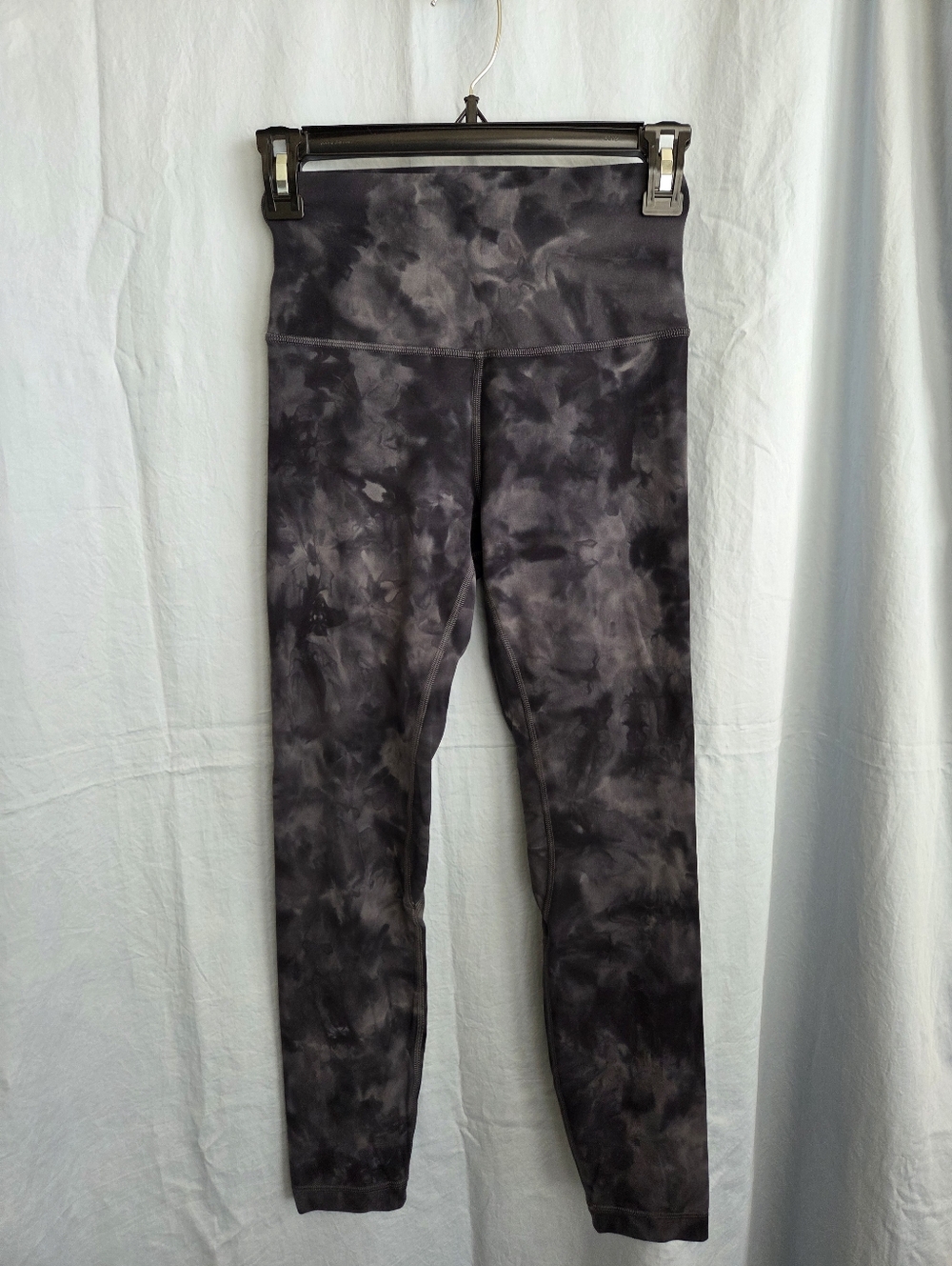 Lululemon Align Pant 25" Diamond Dye in Pitch Grey Graphite Grey - Size 4